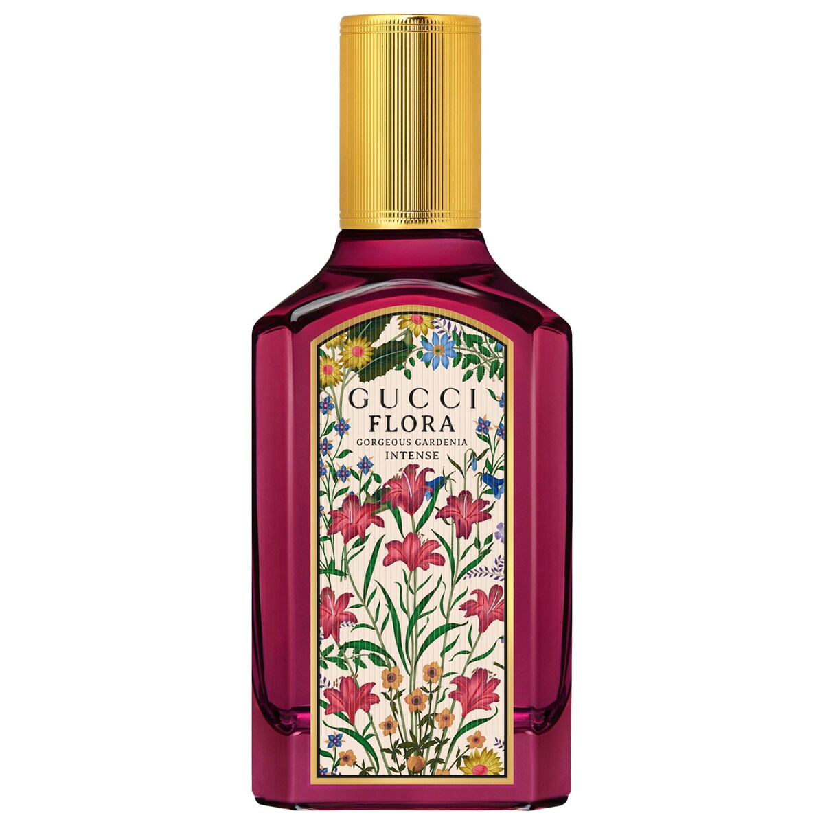 Gucci Flora Gorgeous Gardenia Eau de Parfum Intense with Sandalwood and White Florals 1.6 oz (50 mL) bottle