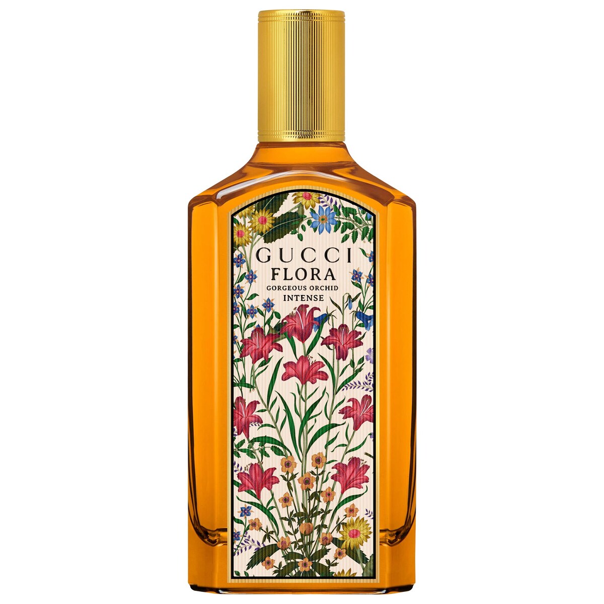 Gucci Flora Gorgeous Orchid Eau de Parfum Intense with Vanilla Orchid & Dark Cocoa 3.3 oz (100 mL) bottle